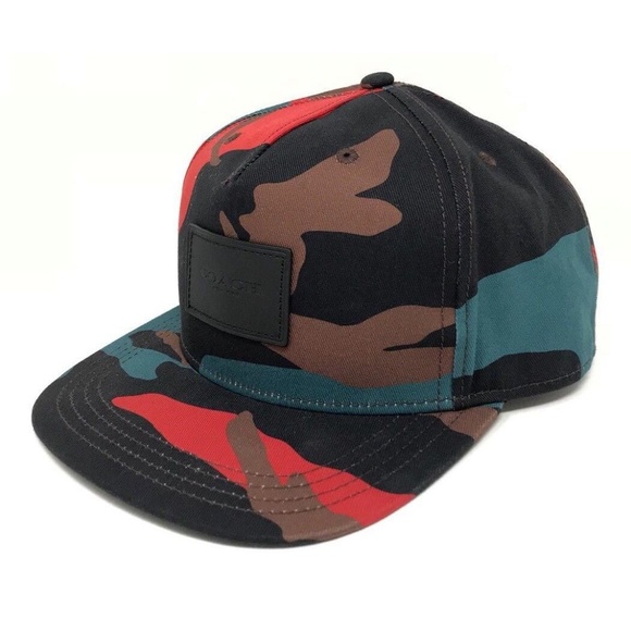 Coach Other - Coach F21012 Flat Brim Baseball Camouflage Cap/Hat